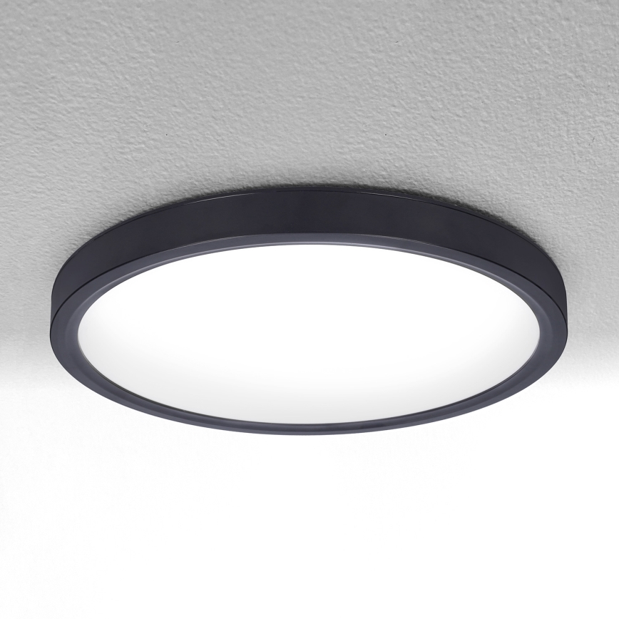 Brilagi - LED prigušiva plafonska svetiljka ESTELA LED/48W/230V 3000-6500K prečnik 40 cm crna + daljinski upravljač