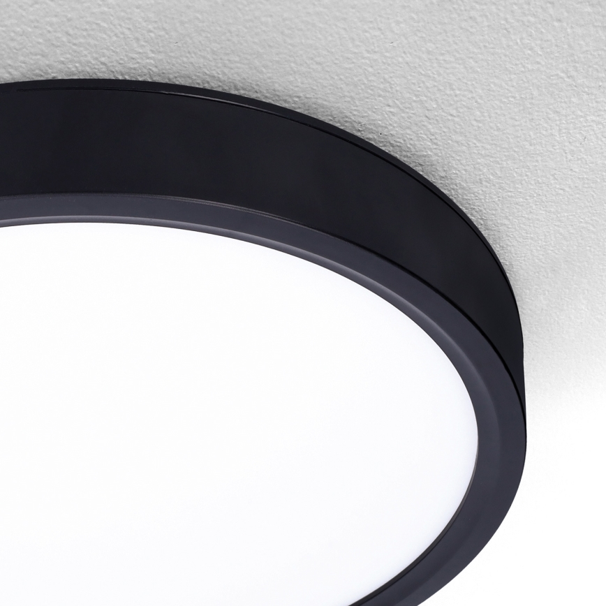 Brilagi - LED prigušiva plafonska svetiljka ESTELA LED/48W/230V 3000-6500K prečnik 40 cm crna + daljinski upravljač