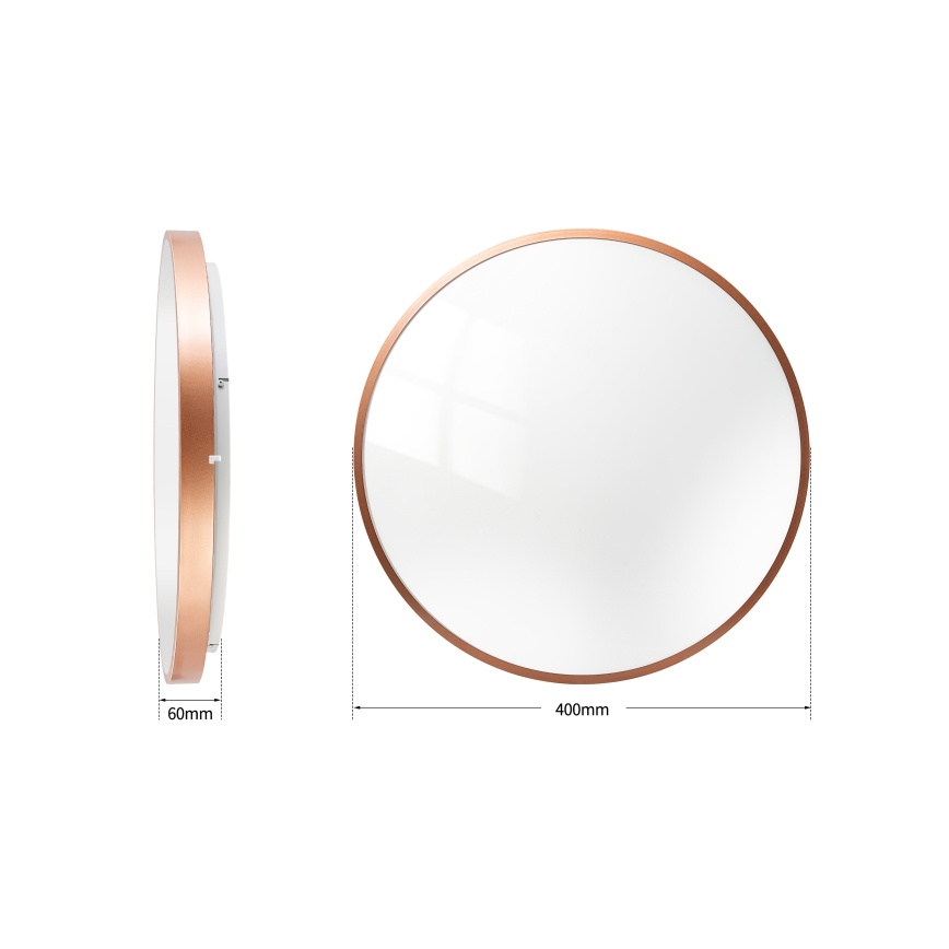 BRILAGI - LED prigušiva plafonska svetiljka GLASS POOL DOUBLE LED/48W/230V prečnik 40 cm bakarna + daljinski upravljač