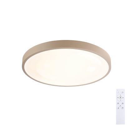 Brilagi - LED prigušiva plafonska lampa GLASS POOL DOUBLE LED/48W/230V 3000-6000K 40 cm bež + daljinski upravljač