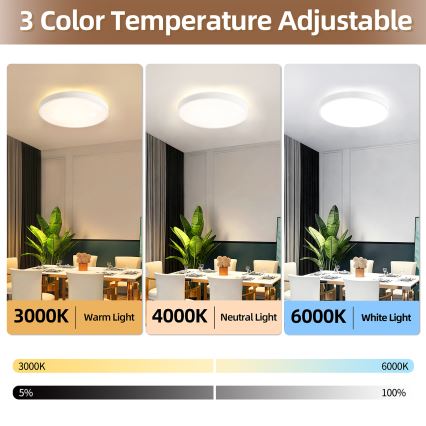 Brilagi - LED stropno svetlo GLASS POOL DOUBLE, prigušiva, LED/60W/230V 3000-6000K 50 cm belo + daljinski upravljač