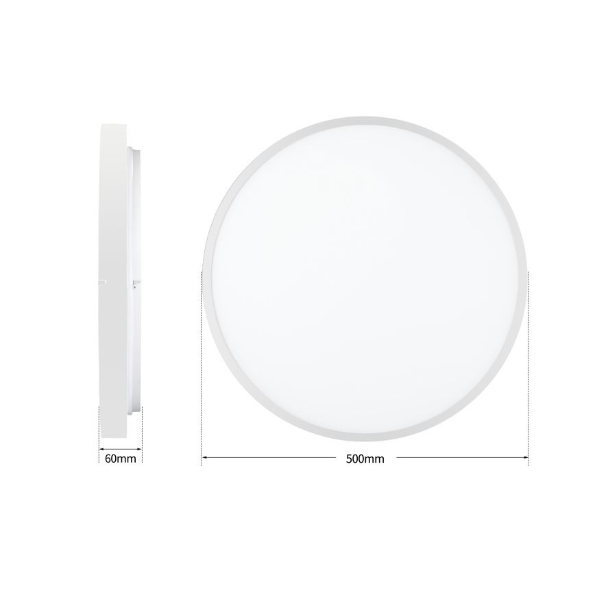 Brilagi - LED stropno svetlo GLASS POOL DOUBLE, prigušiva, LED/60W/230V 3000-6000K 50 cm belo + daljinski upravljač