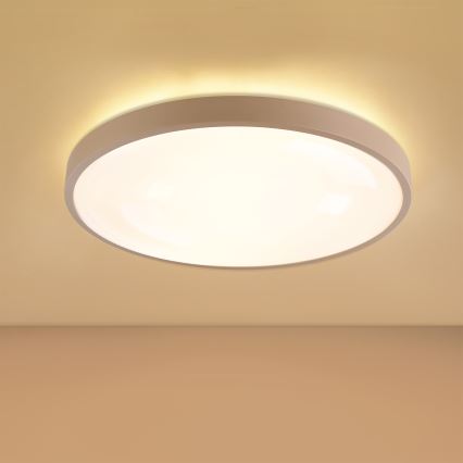 Brilagi - LED stropno svetlo prigušiva GLASS POOL DOUBLE LED/60W/230V 3000-6000K 50 cm bež + daljinski upravljač