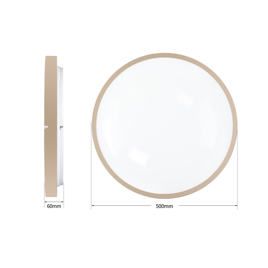 Brilagi - LED stropno svetlo prigušiva GLASS POOL DOUBLE LED/60W/230V 3000-6000K 50 cm bež + daljinski upravljač