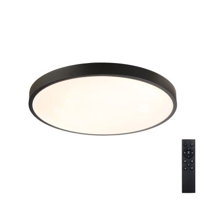 Brilagi - LED prigušiva stropna lampa GLASS POOL DOUBLE LED/60W/230V 3000-6000K 50 cm crna + daljinski upravljač