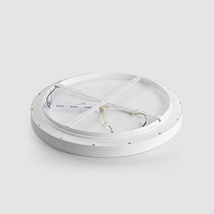 Brilagi - LED prigušiva stropna svetiljka GLASS POOL DOUBLE LED/80W/230V 3000-6000K 60 cm bela + daljinski upravljač