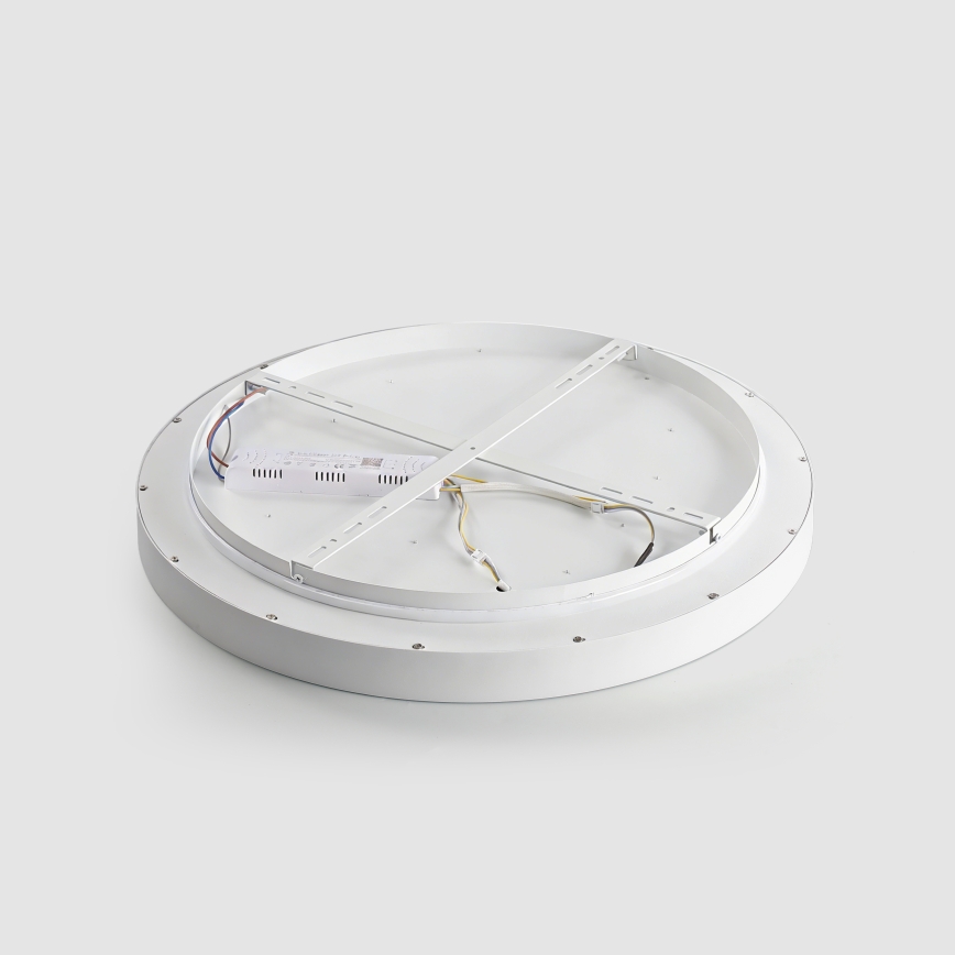 Brilagi - LED prigušiva stropna svetiljka GLASS POOL DOUBLE LED/80W/230V 3000-6000K 60 cm bela + daljinski upravljač
