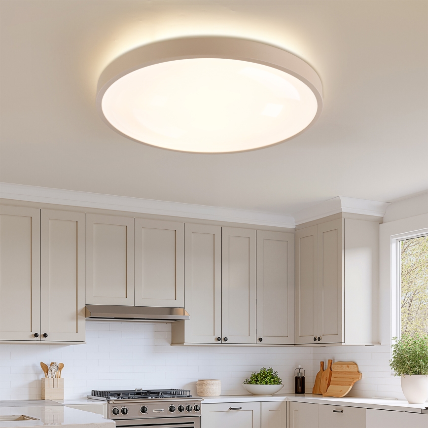 Brilagi - LED prigušiva plafonska lampa GLASS POOL DOUBLE LED/80W/230V 3000-6000K 60 cm bež + daljinski upravljač