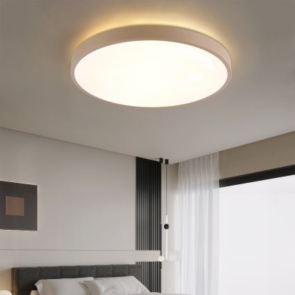 Brilagi - LED prigušiva plafonska lampa GLASS POOL DOUBLE LED/80W/230V 3000-6000K 60 cm bež + daljinski upravljač