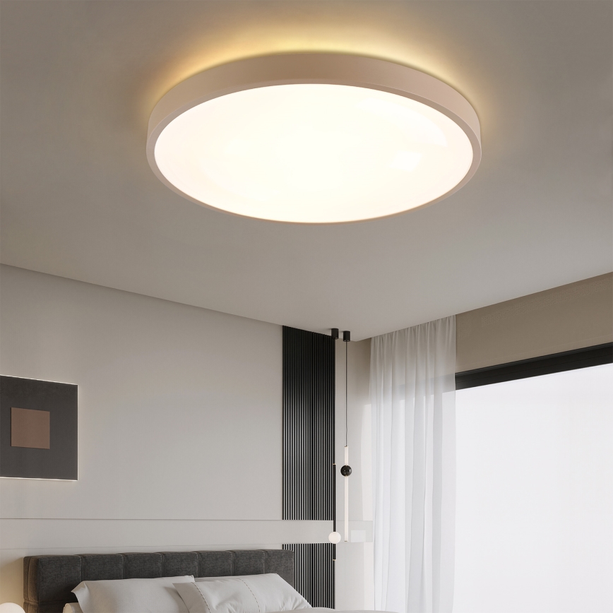 Brilagi - LED prigušiva plafonska lampa GLASS POOL DOUBLE LED/80W/230V 3000-6000K 60 cm bež + daljinski upravljač