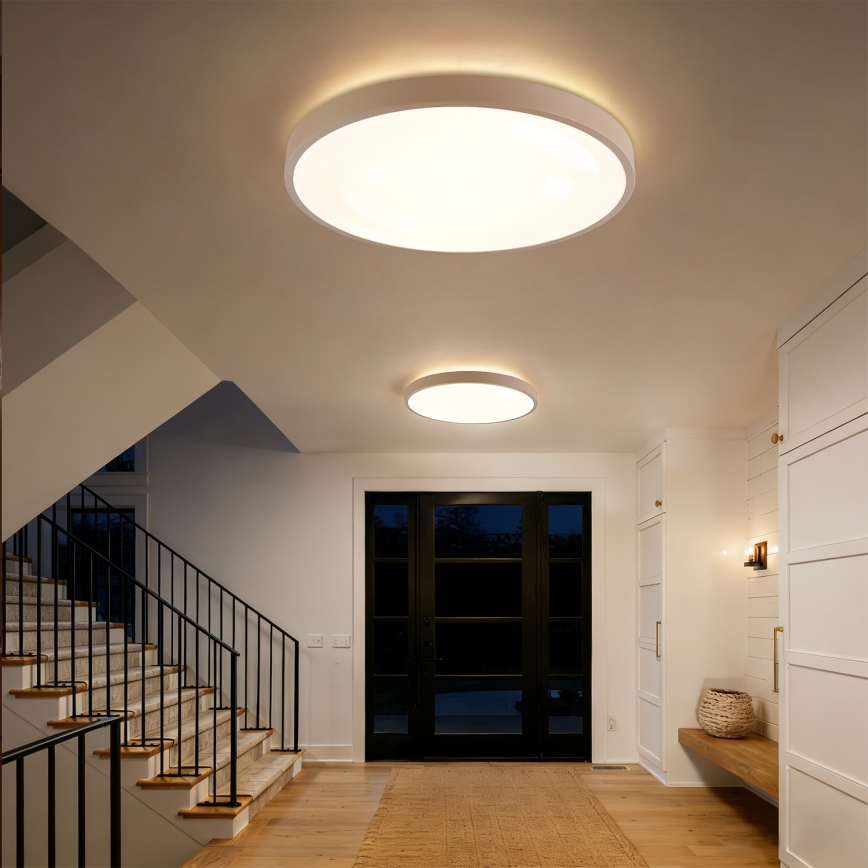 Brilagi - LED prigušiva plafonska lampa GLASS POOL DOUBLE LED/80W/230V 3000-6000K 60 cm bež + daljinski upravljač