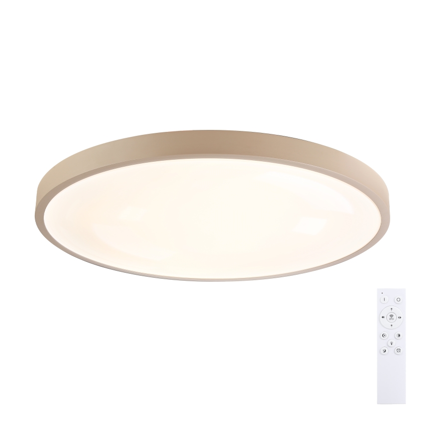 Brilagi - LED prigušiva plafonska lampa GLASS POOL DOUBLE LED/80W/230V 3000-6000K 60 cm bež + daljinski upravljač