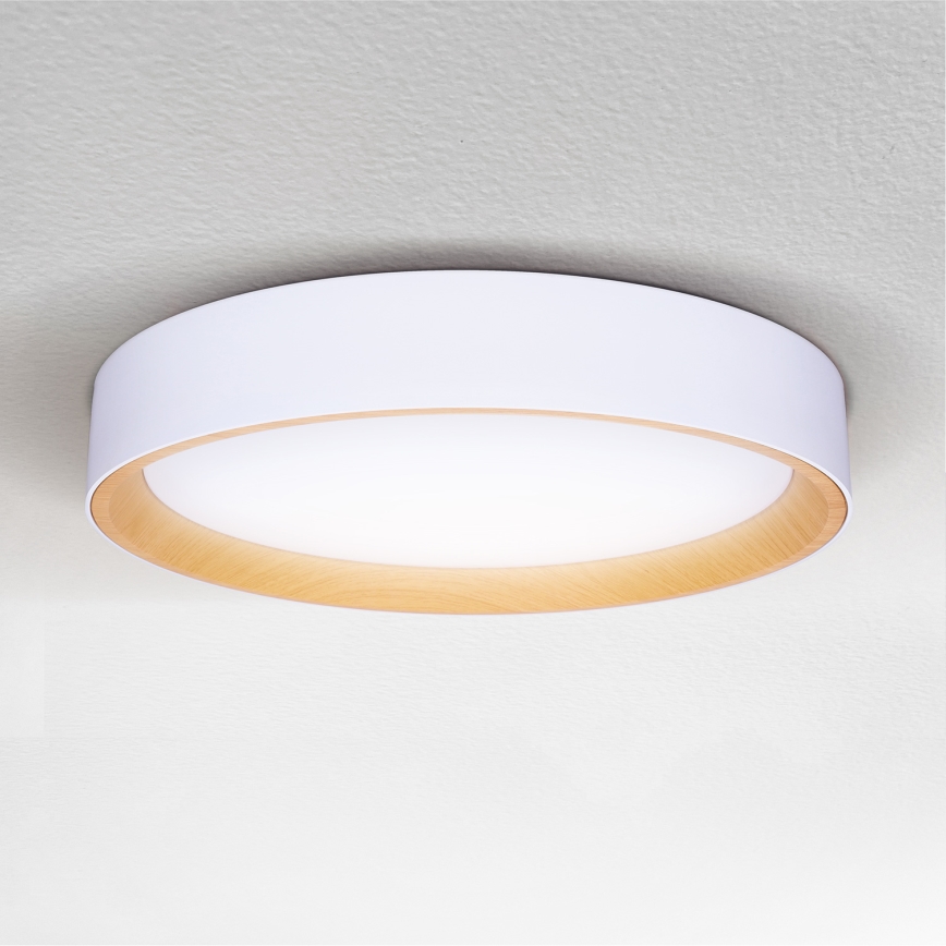 Brilagi - LED prigušiva plafonska svetiljka LARIOS LED/48W/230V 3000-6500K prečnik 39 cm bela + daljinski upravljač