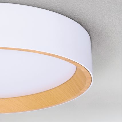 Brilagi - LED prigušiva plafonska svetiljka LARIOS LED/48W/230V 3000-6500K prečnik 39 cm bela + daljinski upravljač