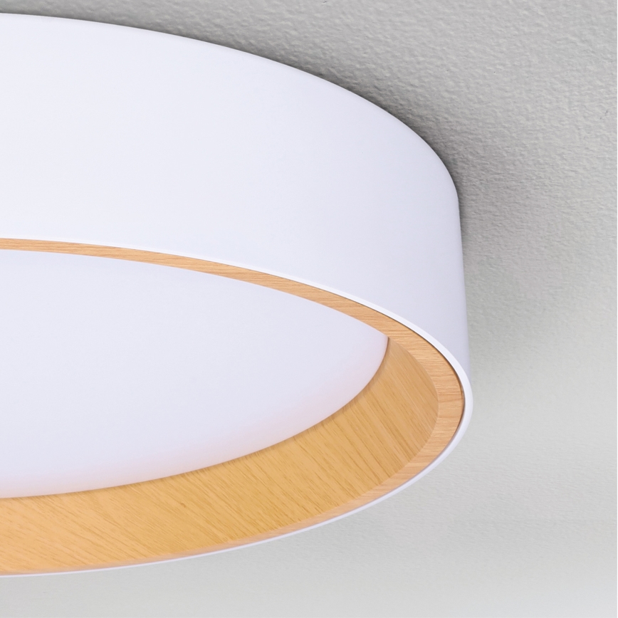 Brilagi - LED prigušiva plafonska svetiljka LARIOS LED/48W/230V 3000-6500K prečnik 39 cm bela + daljinski upravljač