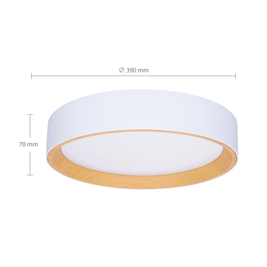 Brilagi - LED prigušiva plafonska svetiljka LARIOS LED/48W/230V 3000-6500K prečnik 39 cm bela + daljinski upravljač