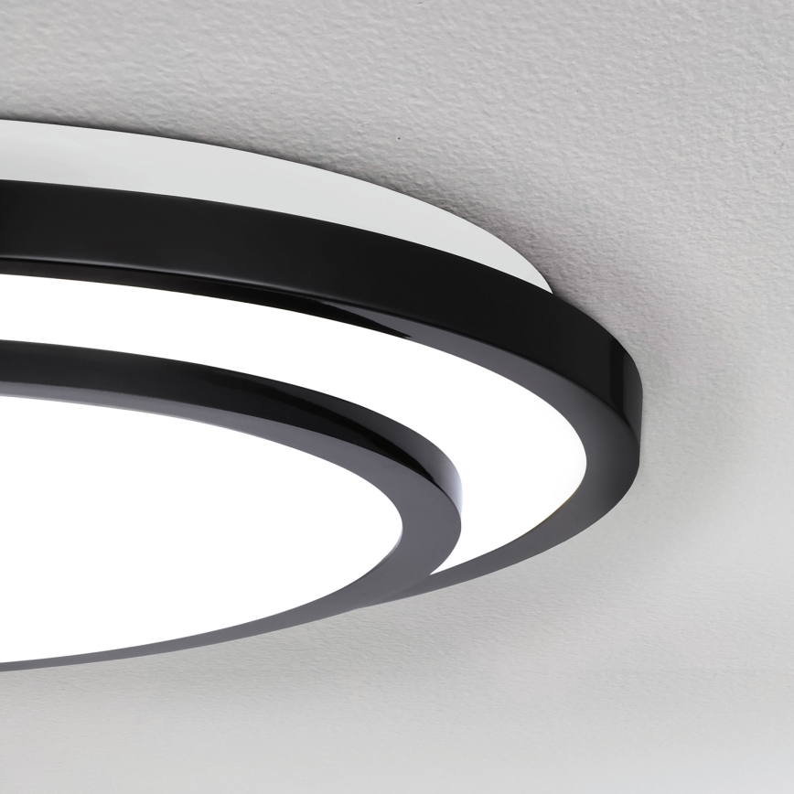 Brilagi - LED prigušiva stropna svetiljka LUCIANO LED/48W/230V 3000-6500K preč. 39 cm crna + daljinski upravljač