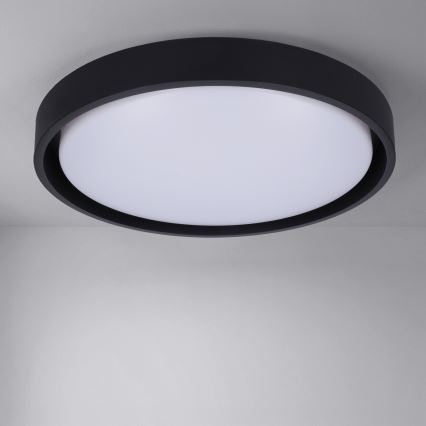 Brilagi - LED prigušiva plafonska svetiljka MATTEO LED/48W/230V 3000-6500K prečnika 41 cm crna + daljinski upravljač