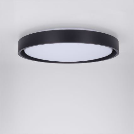 Brilagi - LED prigušiva plafonska svetiljka MATTEO LED/48W/230V 3000-6500K prečnika 41 cm crna + daljinski upravljač