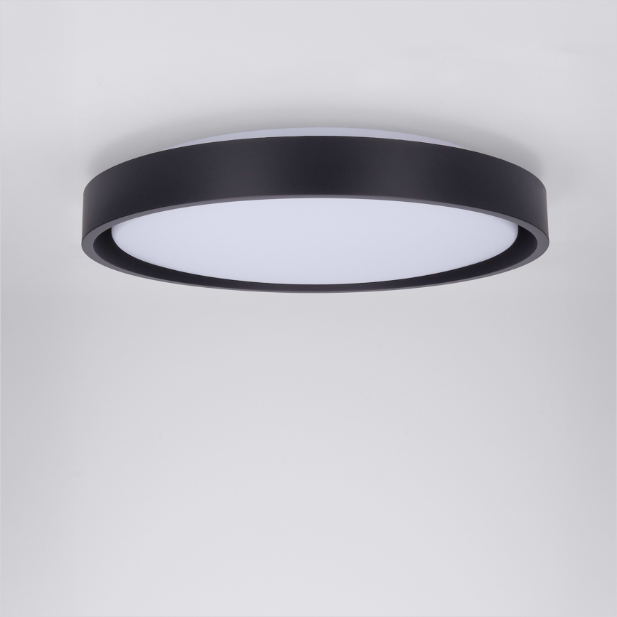 Brilagi - LED prigušiva plafonska svetiljka MATTEO LED/48W/230V 3000-6500K prečnika 41 cm crna + daljinski upravljač