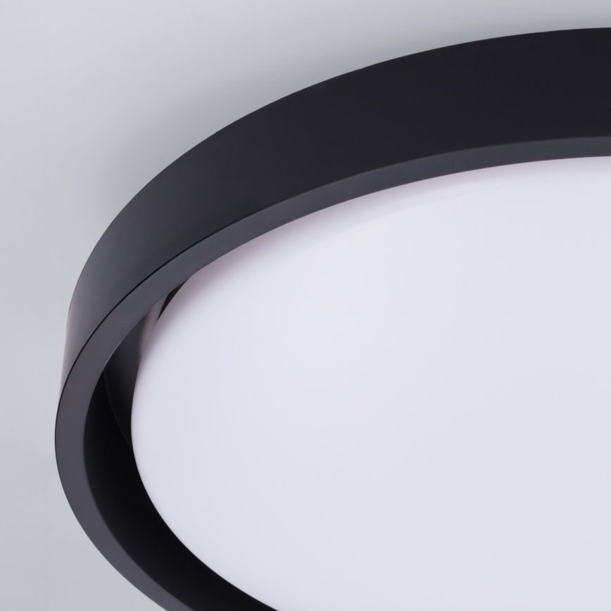 Brilagi - LED prigušiva plafonska svetiljka MATTEO LED/48W/230V 3000-6500K prečnika 41 cm crna + daljinski upravljač