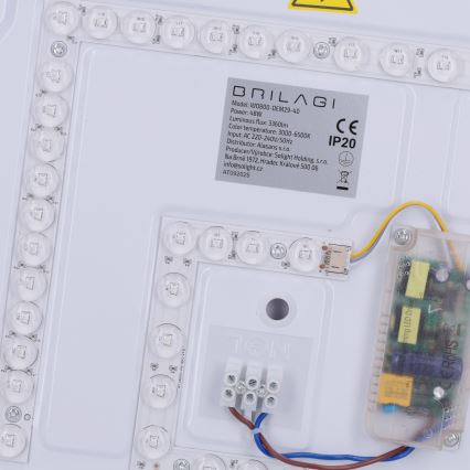 Brilagi - LED prigušiva plafonska svetiljka MATTEO LED/48W/230V 3000-6500K prečnika 41 cm crna + daljinski upravljač