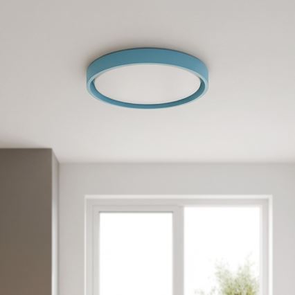 Brilagi - prigušiva LED plafonska svetiljka MATTEO LED/48W/230V 3000-6500K prečnik 41 cm tirkizna + daljinski upravljač