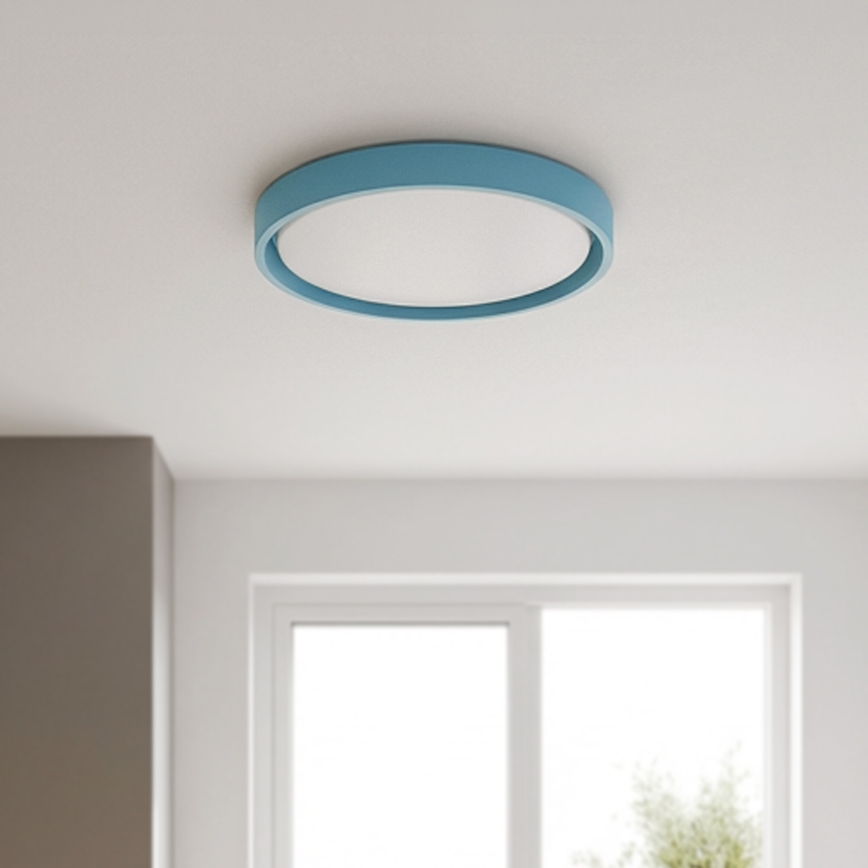 Brilagi - prigušiva LED plafonska svetiljka MATTEO LED/48W/230V 3000-6500K prečnik 41 cm tirkizna + daljinski upravljač