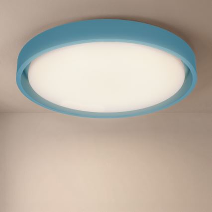 Brilagi - prigušiva LED plafonska svetiljka MATTEO LED/48W/230V 3000-6500K prečnik 41 cm tirkizna + daljinski upravljač