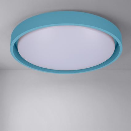 Brilagi - prigušiva LED plafonska svetiljka MATTEO LED/48W/230V 3000-6500K prečnik 41 cm tirkizna + daljinski upravljač
