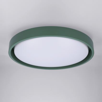 Brilagi - LED prigušiva stropno svetlo MATTEO LED/48W/230V 3000-6500K prečnika 41 cm zelena + daljinski upravljač