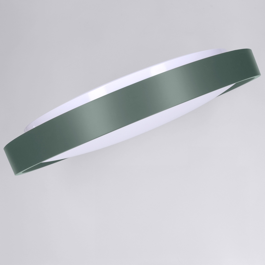 Brilagi - LED prigušiva stropno svetlo MATTEO LED/48W/230V 3000-6500K prečnika 41 cm zelena + daljinski upravljač