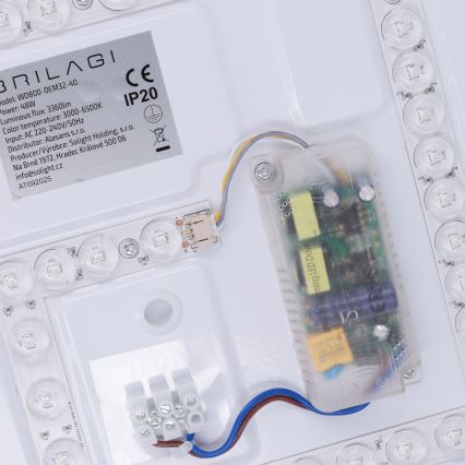 Brilagi - LED prigušiva stropno svetlo MATTEO LED/48W/230V 3000-6500K prečnika 41 cm zelena + daljinski upravljač