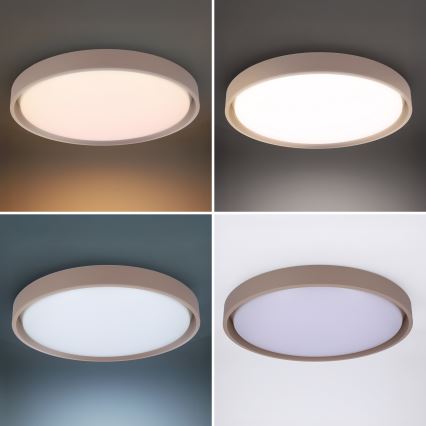 Brilagi - LED prigušiva plafonska svetiljka MATTEO LED/60W/230V 3000-6500K prečnik 51,5 cm taupe + sa daljinskim upravljačem