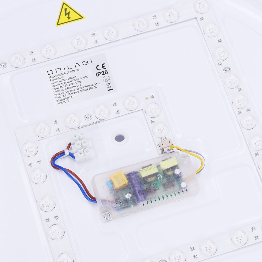 Brilagi - LED prigušiva plafonska svetiljka MATTEO LED/60W/230V 3000-6500K prečnik 51,5 cm taupe + sa daljinskim upravljačem