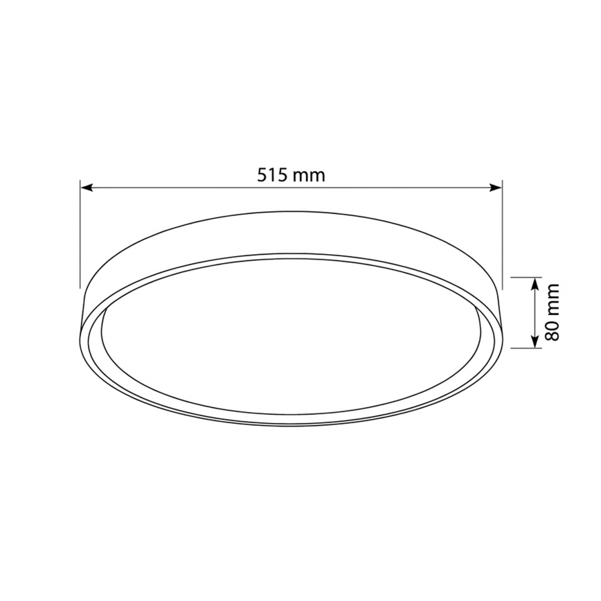 Brilagi - LED prigušiva plafonska svetiljka MATTEO LED/60W/230V 3000-6500K prečnik 51,5 cm taupe + sa daljinskim upravljačem