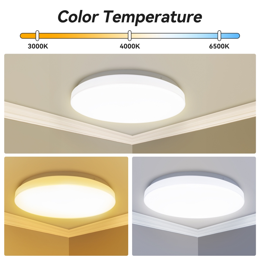 Brilagi - LED prigušiva plafonska svetiljka MILKY WAY LED/24W/230V 3000-6500K prečnik 38 cm + daljinski upravljač