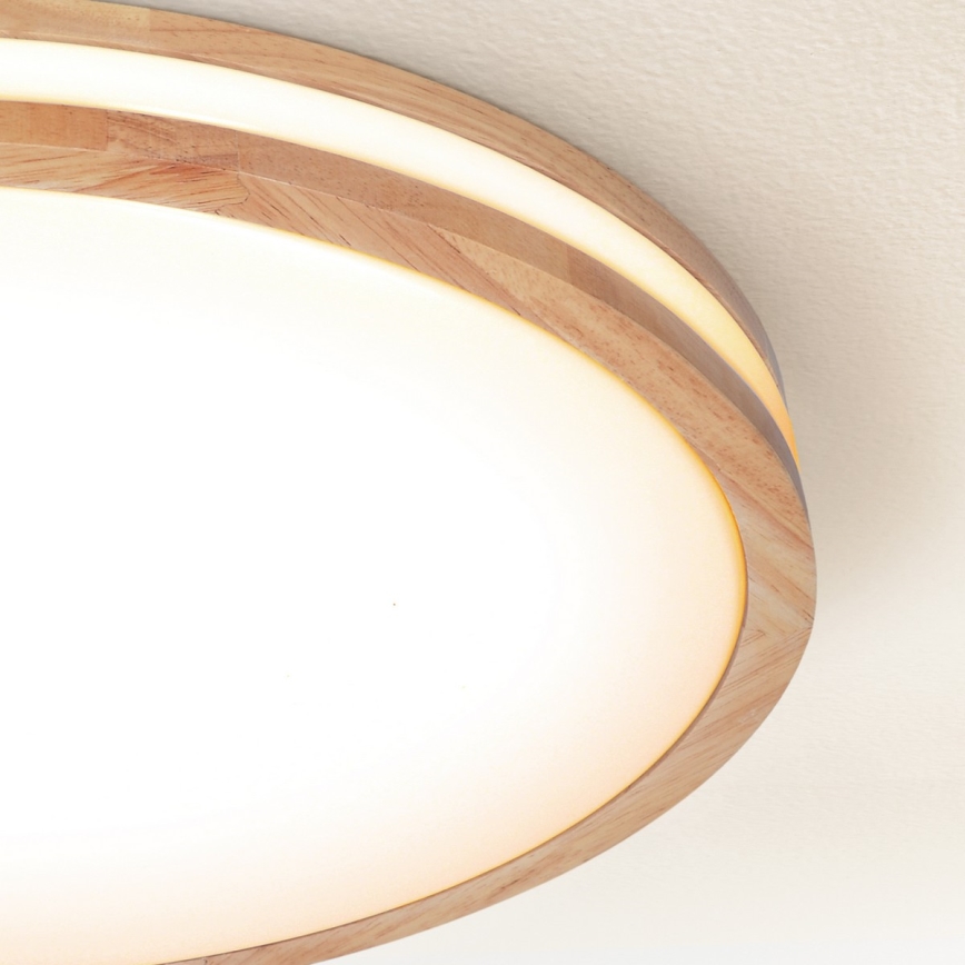BRILAGI - LED prigušiva stropna svetiljka MOLINA LED/60W/230V 3000-6500K hrast, prečnik 58 cm + daljinski upravljač