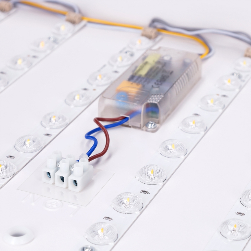 Brilagi - LED prigušiva stropna lampa PILANA LED/60W/230V 3000-6500K hrast/bela 56x56 cm + daljinski upravljač