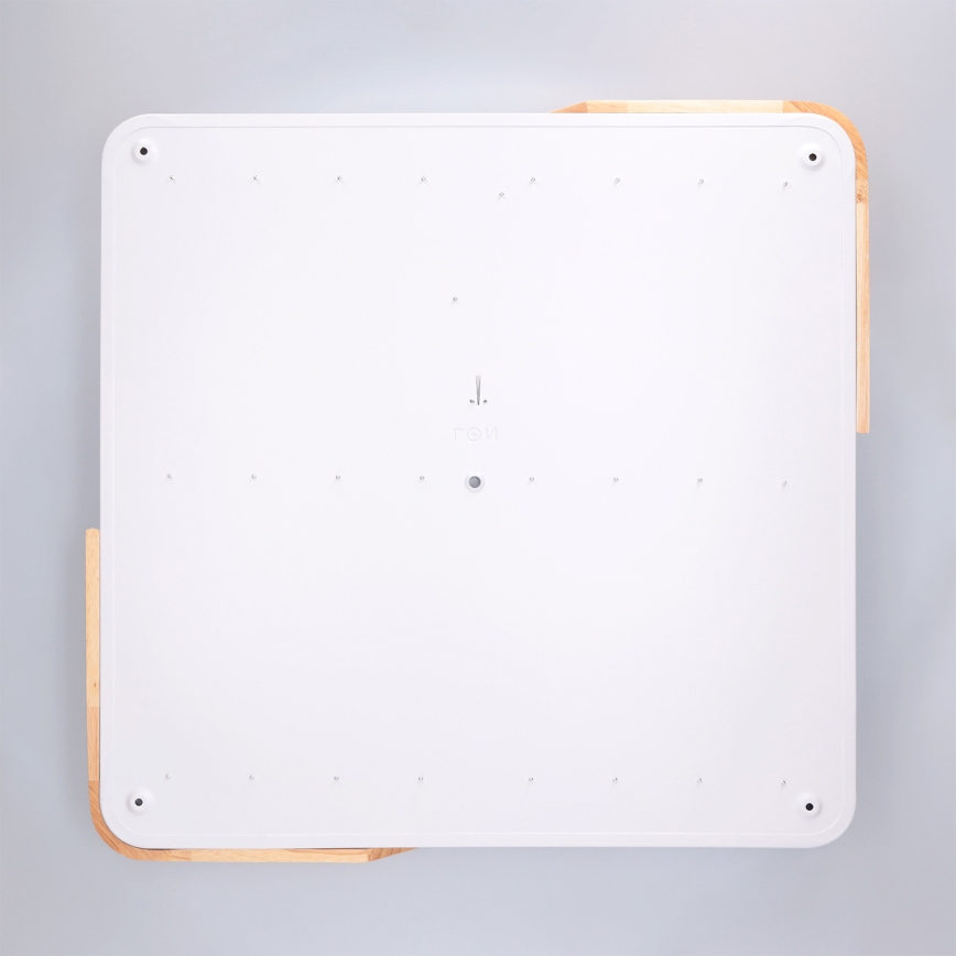 Brilagi - LED prigušiva stropna lampa PILANA LED/60W/230V 3000-6500K hrast/bela 56x56 cm + daljinski upravljač