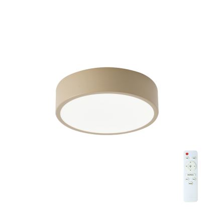 Brilagi - LED prigušiva plafonska lampa POOL LED/18W/230V 3000-6000K 20 cm bež + daljinski upravljač