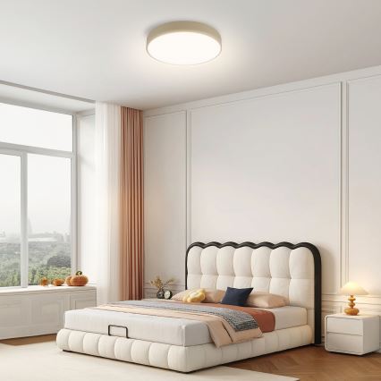 Brilagi - prigušiva LED stropna svetiljka POOL LED/36W/230V 3000-6000K prečnik 30 cm u bež boji + daljinski upravljač