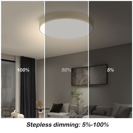 Brilagi - LED prigušiva plafonska svetiljka POOL LED/48W/230V 3000-6000K prečnik 40 cm bež + daljinski upravljač