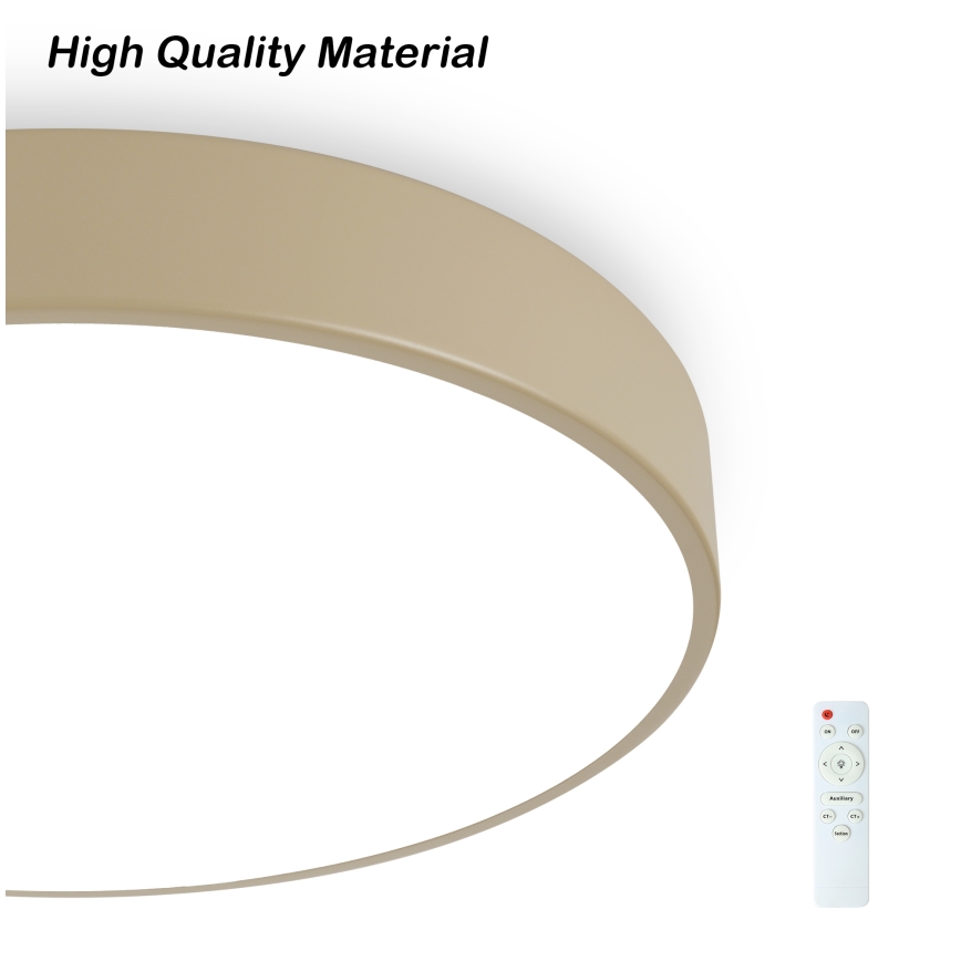 Brilagi - LED prigušiva plafonska svetiljka POOL LED/48W/230V 3000-6000K prečnik 40 cm bež + daljinski upravljač