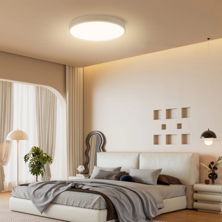 Brilagi - LED prigušiva plafonska svetiljka POOL LED/60W/230V 3000-6000K preč. 50 cm bež + daljinski upravljač