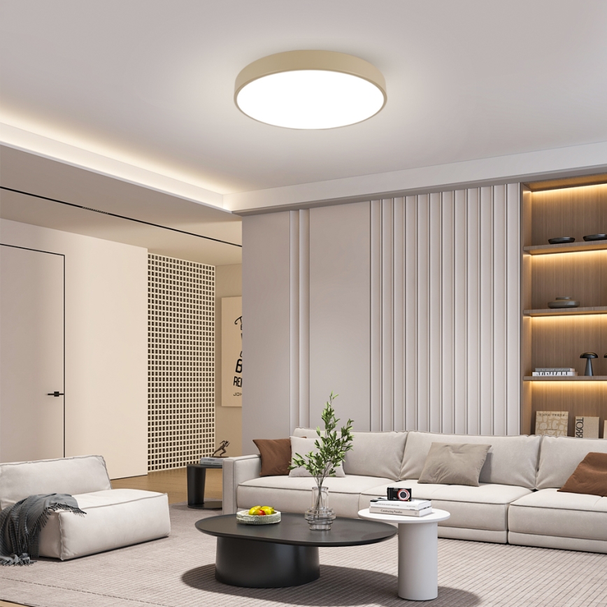 Brilagi - LED prigušiva stropna lampa POOL LED/60W/230V 3000-6000K prečnika 60 cm bež + daljinski upravljač