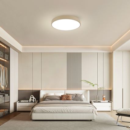 Brilagi - LED prigušiva stropna lampa POOL LED/60W/230V 3000-6000K prečnika 60 cm bež + daljinski upravljač