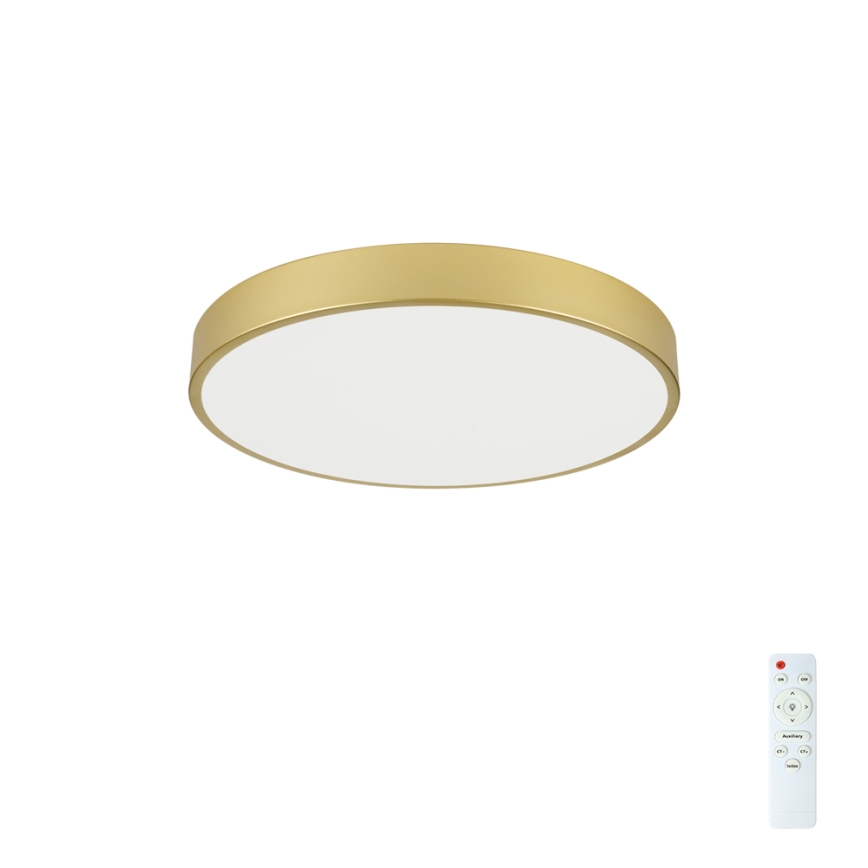 Brilagi - LED prigušiva plafonska lampa POOL LED/60W/230V 3000-6000K prečnik 60 cm zlatna + daljinski upravljač