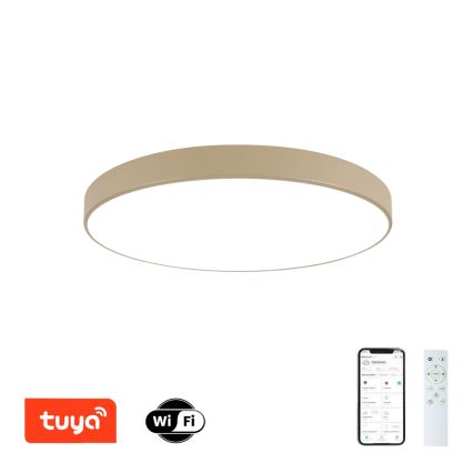 Brilagi - LED prigušiva stropno svetlo POOL SMART LED/100W/230V 3000-6000K 80 cm bež Wi-Fi Tuya + daljinski upravljač