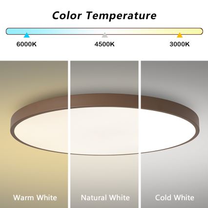 Brilagi - LED prigušiva svetiljka POOL SMART LED/100W/230V preč. 80 cm Wi-Fi Tuya + daljinskim upravljačem braon